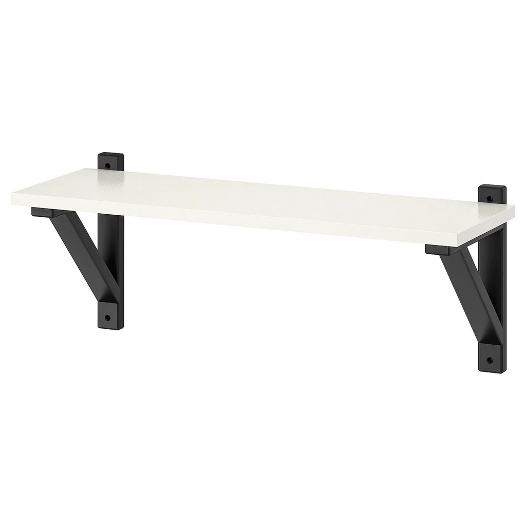 Ikea Burhult Ekby Valter Wooden Wall Shelf White Size 59 X Ikea Burhult Ekby Valter Wooden Wall Shelf White Size 59 X