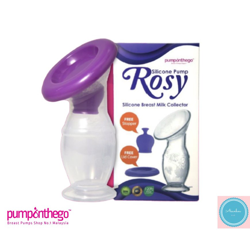 Pump On The Go Potg Rosy Silicone Pump Silicone Breastmilk Collector Shopee Malaysia