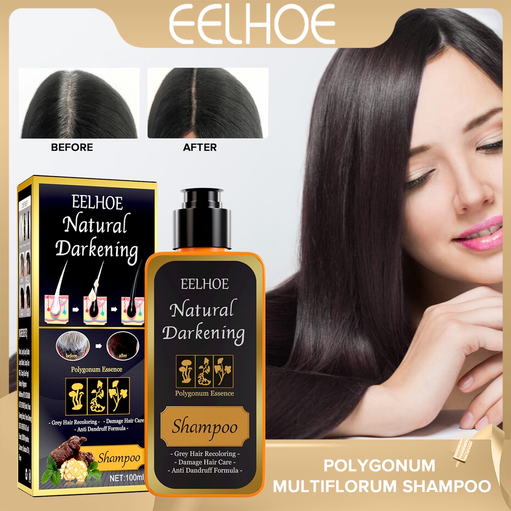 Eelhoe Polygonum Multiflora Shampoo Natural Black Hair Nourishing With Traditional Chinese Medicine Essence