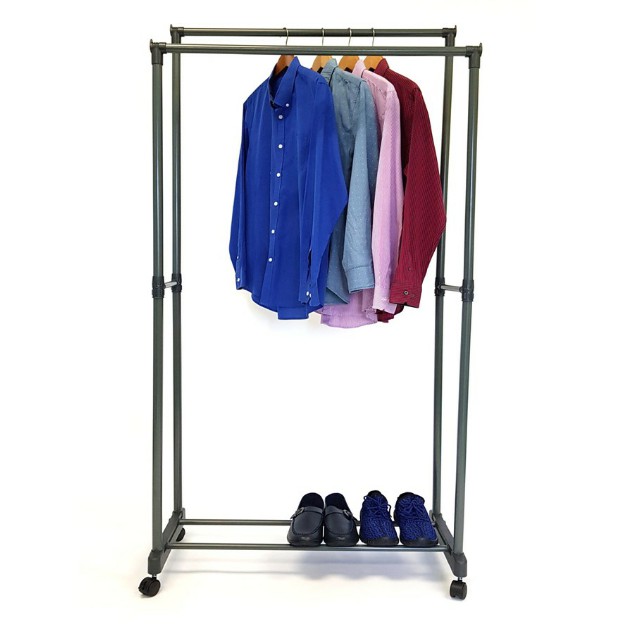 Fgr 030 Heavy Duty Double Garment Rack Shopee Malaysia