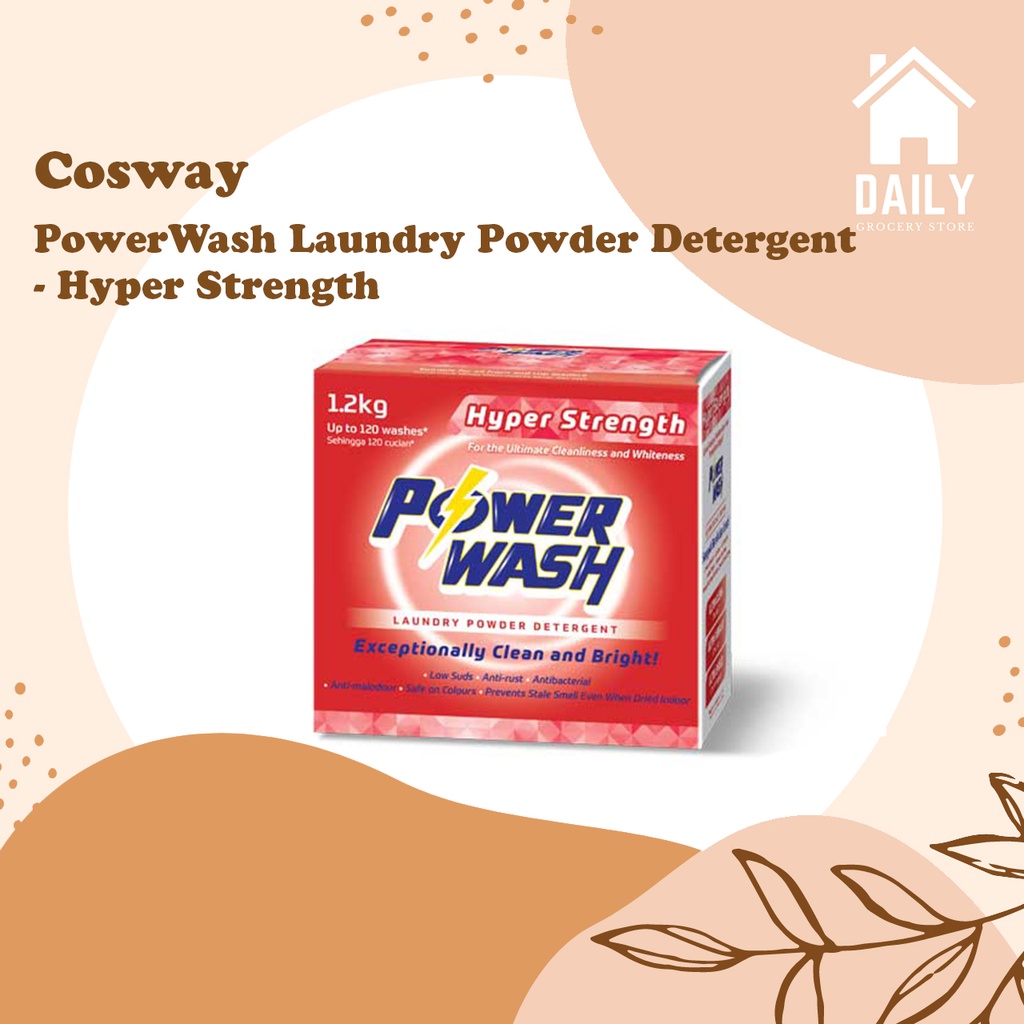 PowerWash Laundry Powder Detergent Hyper Strength Shopee Malaysia