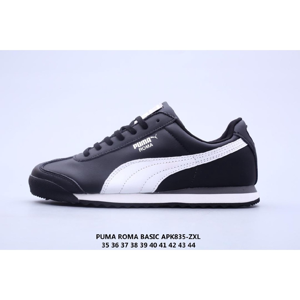 puma shoes black leather