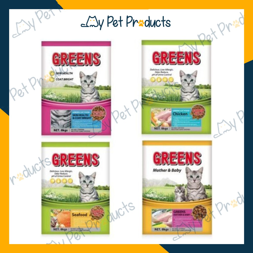 Greens Cat Food Makanan Kucing 8kg Premium Food Local Seller