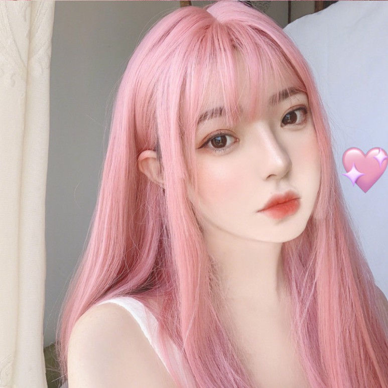 light pink hair wig