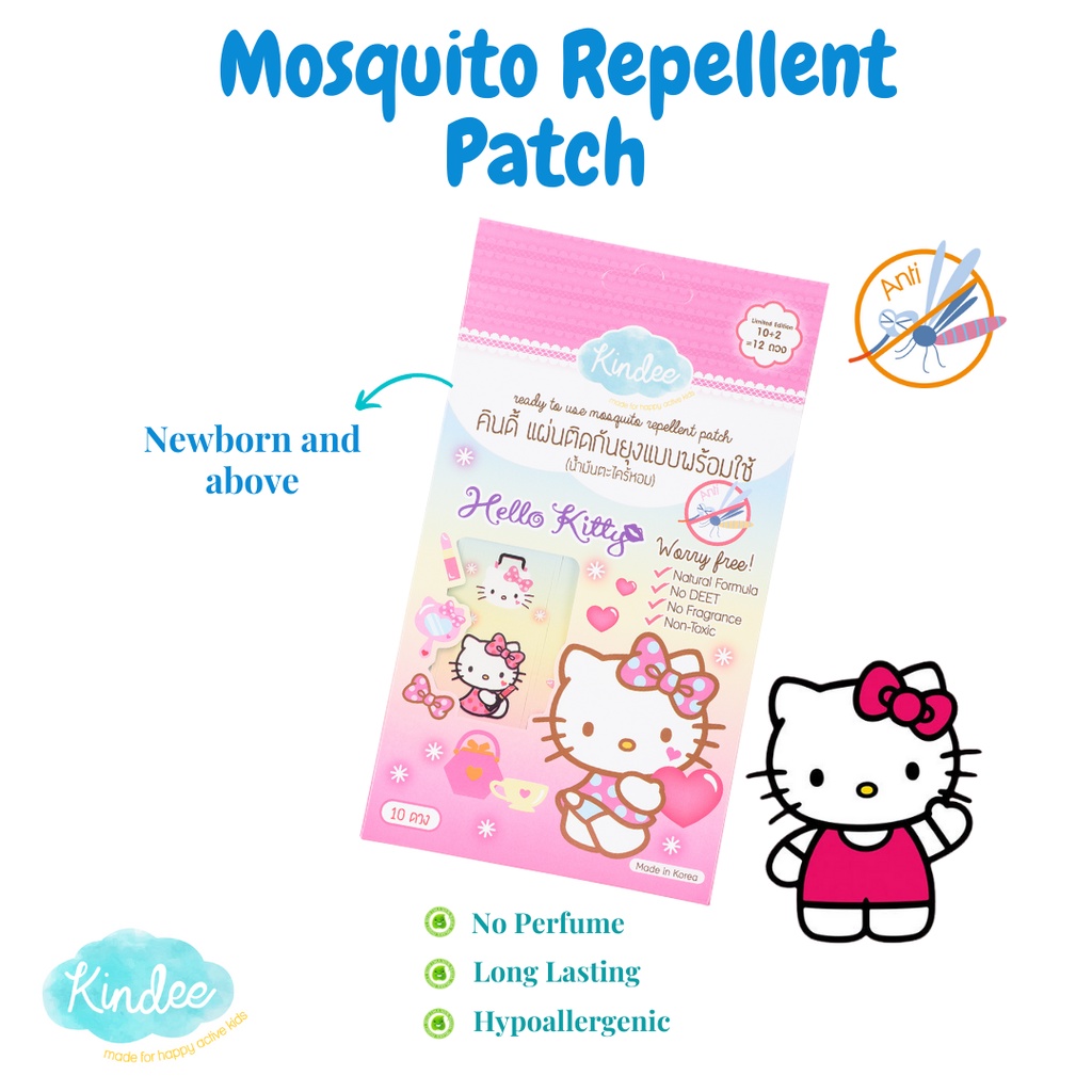 Kindee Mosquito Repellent Patch Hello Kitty Shopee Malaysia