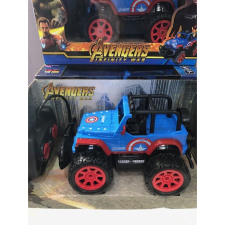 1:18 RC Toy Car 4x4 Jeep Avenger Captain America/ Kereta Remote Captain ...