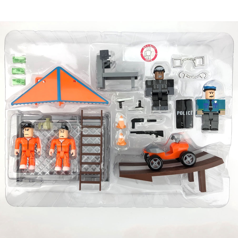4pcs Set Virtual World Roblox Jailbreak Escape Pvc Action Figure Toy Collection Model Gift Shopee Malaysia - roblox jailbreak sets