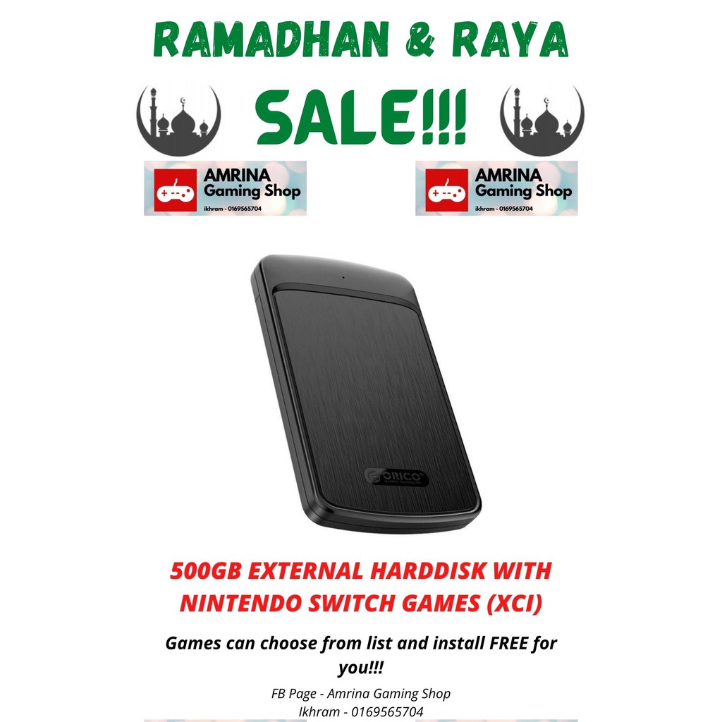 NINTENDO SWITCH MOD GAMES IN HARDDISK 500GB 1TB Shopee Malaysia