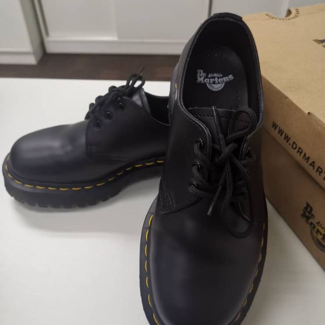 Dr Martens Fusion Core 1461 Bex Black Smooth Shopee Malaysia