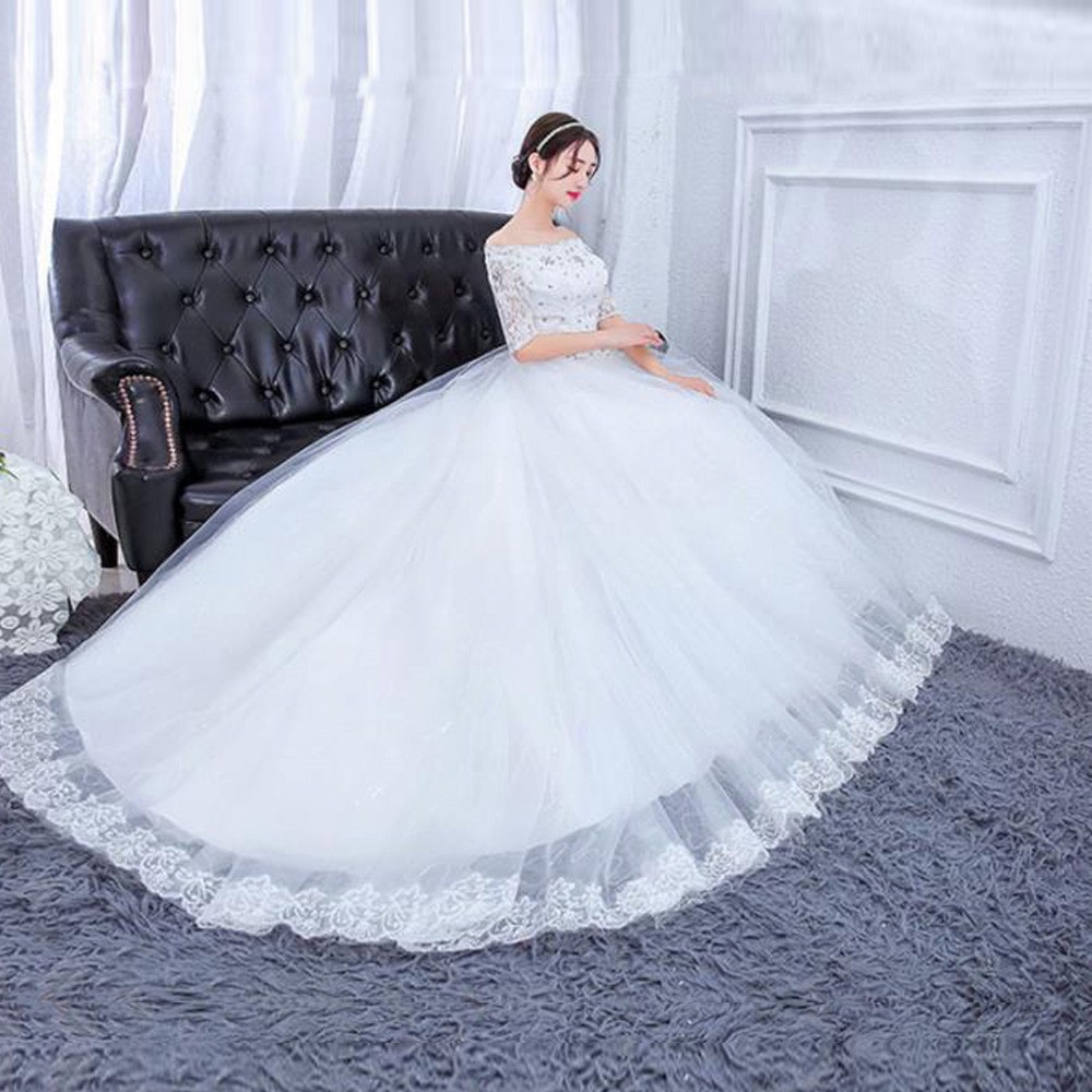Wedding Dress New Long Tail Wedding Dress Wedding Dress Korean