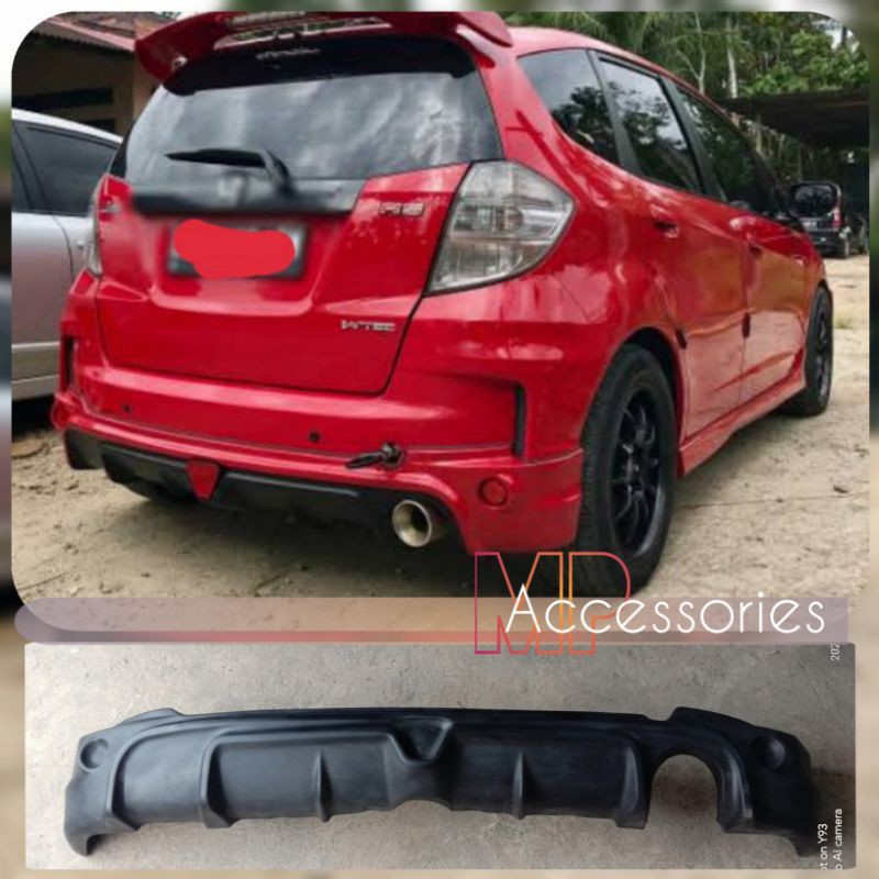 Add On Bumper Mugen Rear Honda Jazz Ge8 Shopee Malaysia