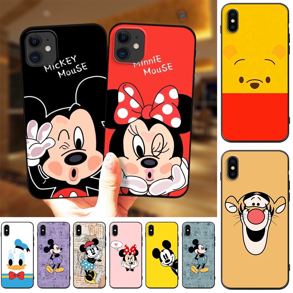 Iphone 6 Case Iphone 6 Plus Case Iphone 6s Case Iphone 6s Plus Case Disney Mickey Minnie Mouse Year Of The Mouse Black Silicone Back Phone Cover Shopee Malaysia
