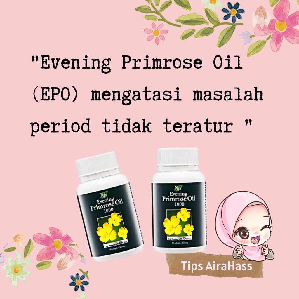 Evening Primrose Oil Supplement Kesihatan Wanita Shopee Malaysia