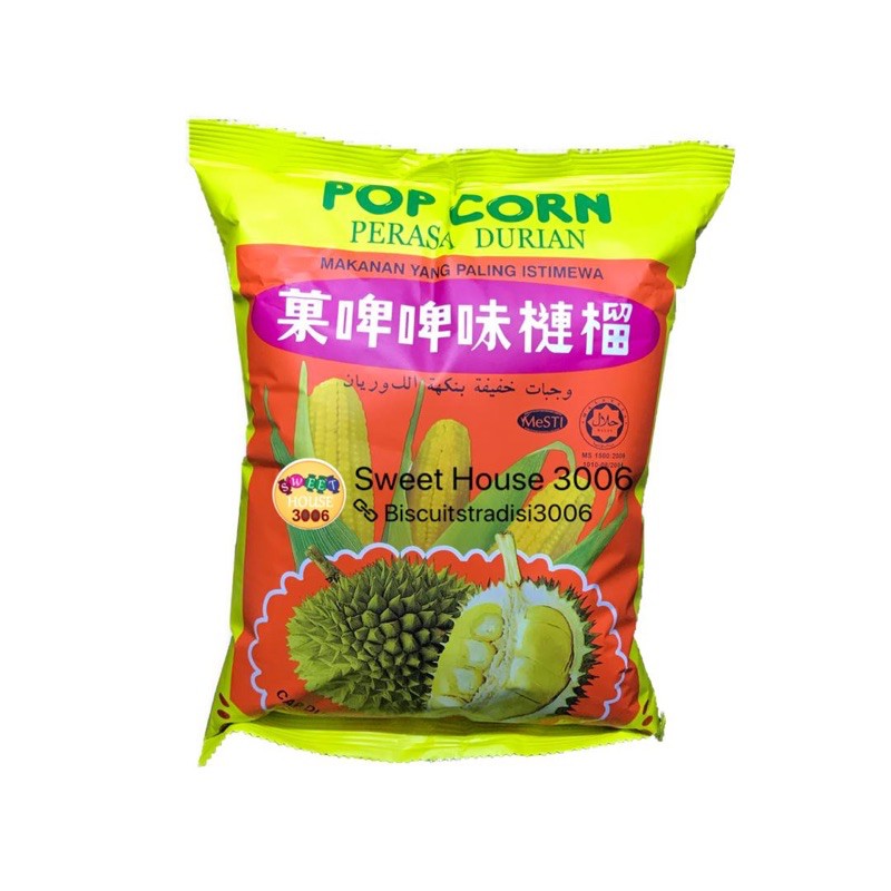 Childhood Snacks 70G Pop Corn Keropok Perasa Durian Jagung Makanan Ringan Jajan Zaman Kanak 火爆零食Sweet House 3006