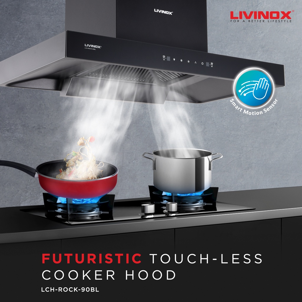 LIVINOX LCHSTONE90BL LCHNITE90BL TOUCHLESS SMART / NEW AUTO CLEAN