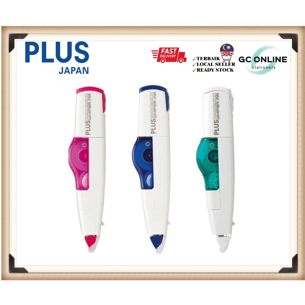 Plus WH615 Whiper MR Correction Tape (5mmX6m) Shopee Malaysia