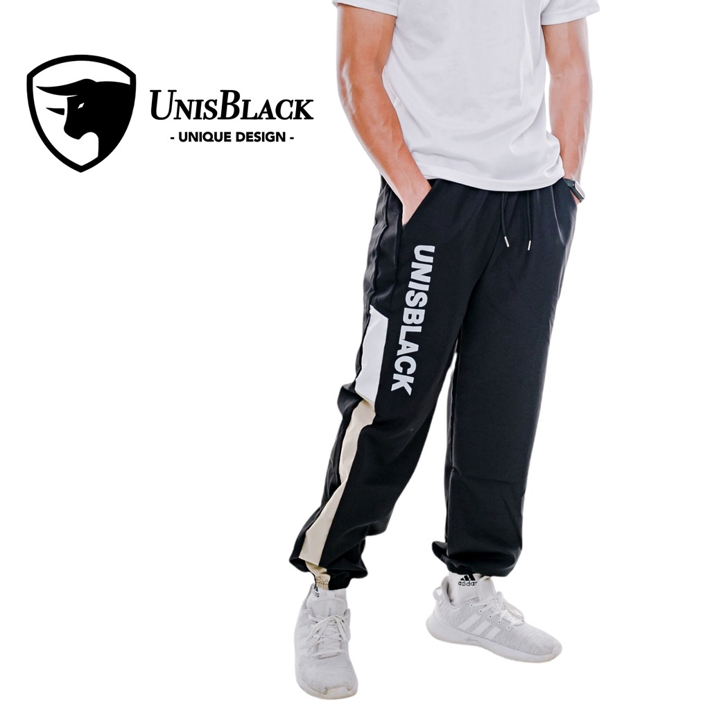 UnisBlack ( Reject Product Clearance Stock Price Selling  ) Breathable Sports Jogging Pants Men