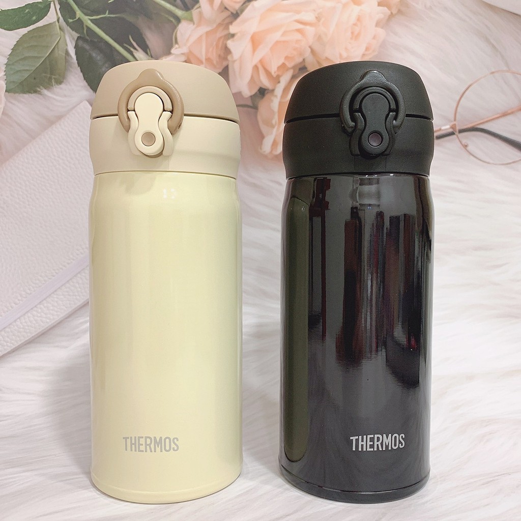 Thermos Stainless Vacuum Thermos 350ml Black Gold Jnl 353 Jnl 350 Shopee Malaysia