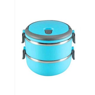 2 or 3 Tier Tiffin Stainless Steel Lunch Box / Tiffin Carrier/ Mangkok ...