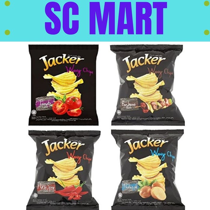 [SC] Jacker Wavy Potato Chips 60gm (4 Flavor)