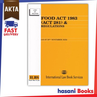 Food Act 1983 Act 281 Regulations As At 5th May 2021 Shopee Malaysia