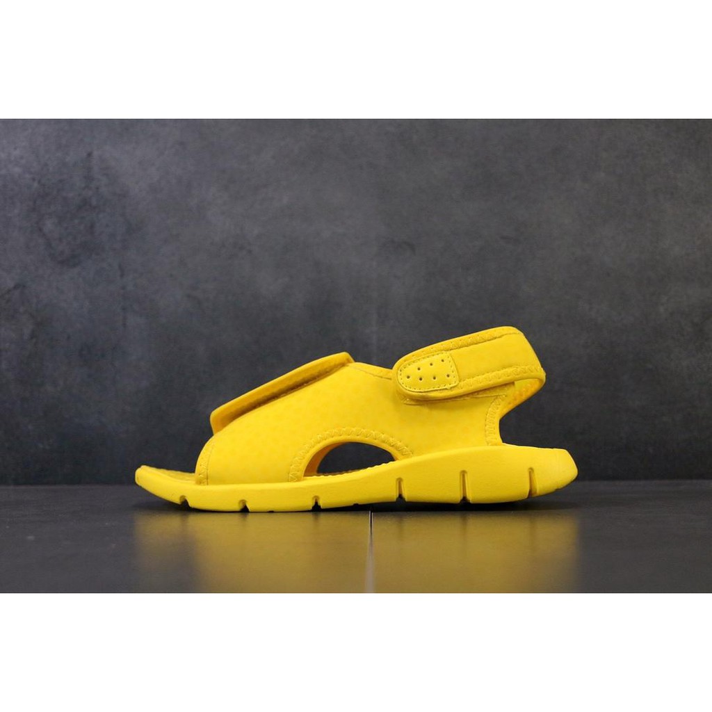 nike yellow sandals