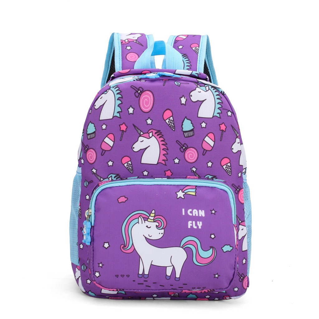 Children Unicorn Design Backpack and Dinosaur Design