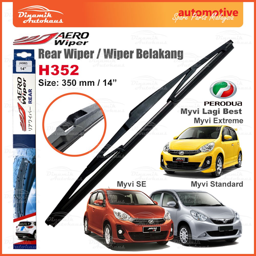 Buy Perodua Myvi Lagi Best Car Windscreen Rear Wiper Blade 14 Aero Rear H352 Seetracker Malaysia