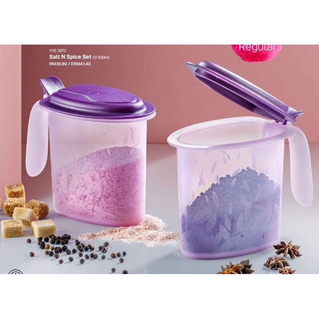 BEKAS GARAM REMPAH TUPPERWARE / SALT N SPICE SPICE JAR/ SALT CONTAINER