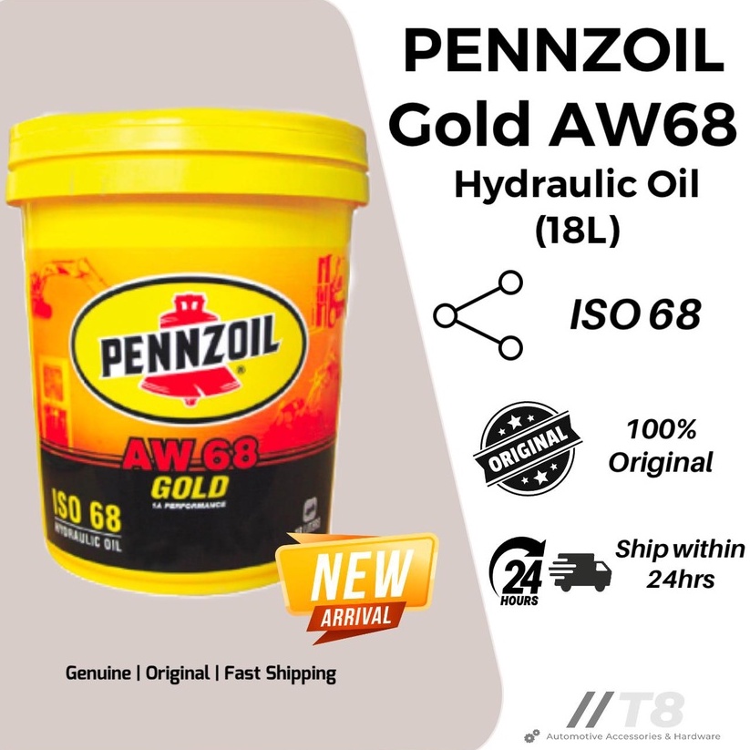 PENNZOIL AW 68 Hydraulic Gold ISO 68 Minyak Hidraulik Pennzoil AW68