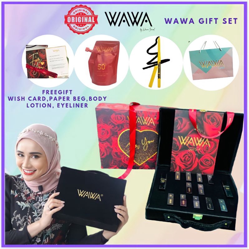 Buy Ready Stock Hot Item Wawa In Black Wawa Gift Set Wawa Cosmetics By Wawa Zainal Original Hq Seetracker Malaysia