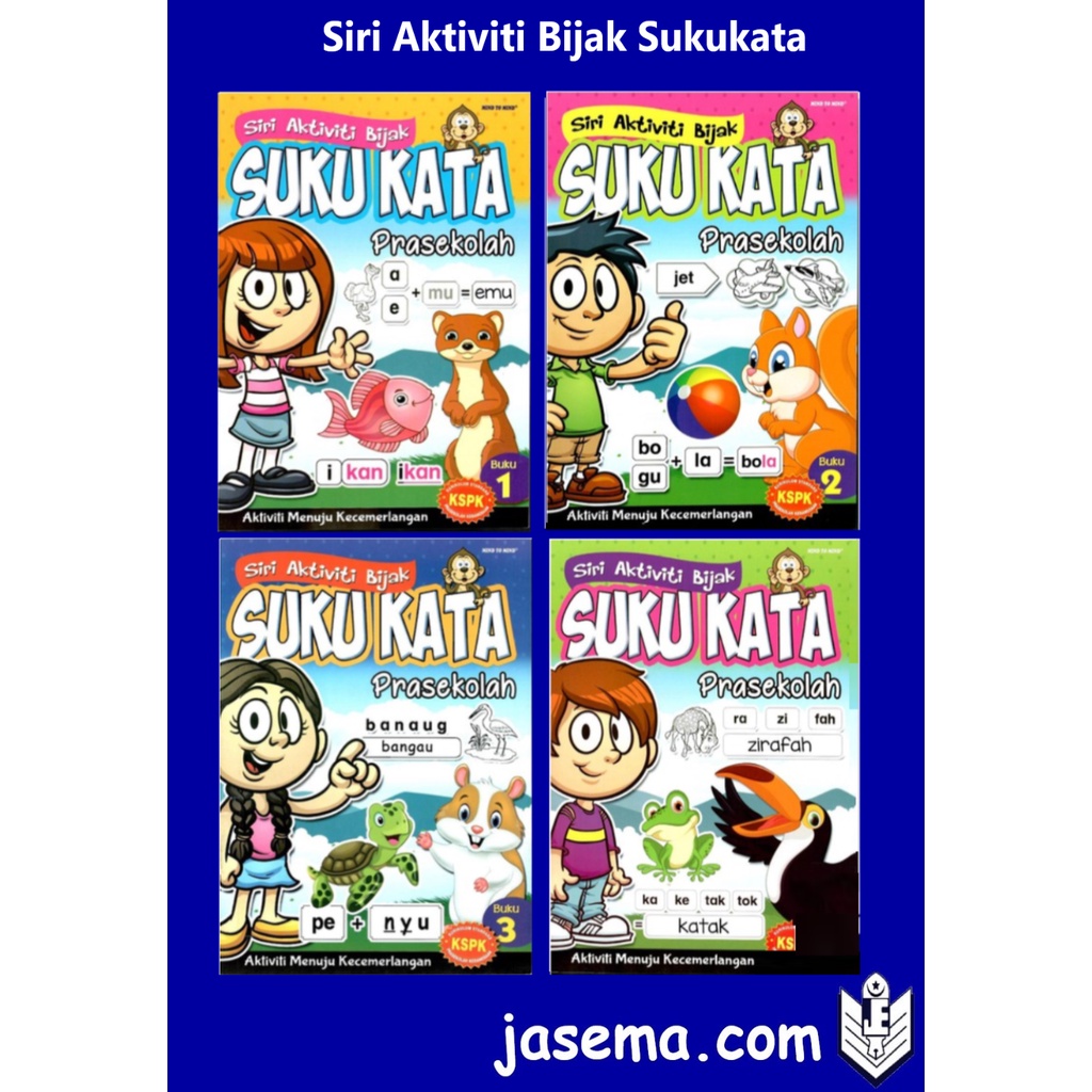 Siri Aktiviti Bijak Suku Kata Prasekolah Shopee Malaysia