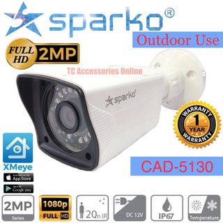2MP Full HD 2.0MP Outdoor IR Bullet SPARKO AHD Camera CCTV Support Night Vision View 2 Mega Pixel
