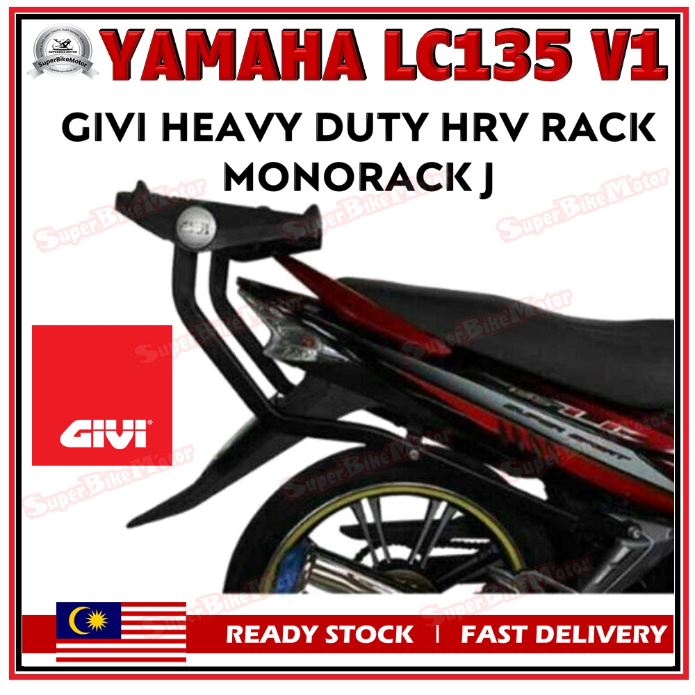 YAMAHA LC135 V1 - GIVI Heavy Duty Monorack / HRV Rack / Monorack J ...