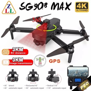 ZLL SG908 KUN SG908 Pro SG908 Max KUN2 GPS Drone 3-Axis Gimbal Rc Drone 4K HD Wide Angle 5G Wifi Fpv Quadcopter Free Bag