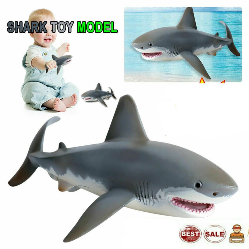 Toys Hobbies Lifelike Shark Shaped Toy Realistic Motion Simulation Animal Model For Kids Baby Glimray