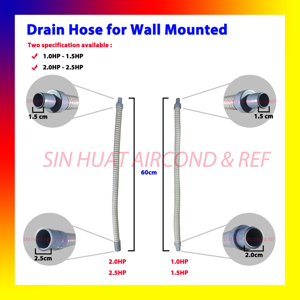 Drain Hose For Aircond Wall Mounted Pipe Keluar Air Air Cond Shopee Malaysia