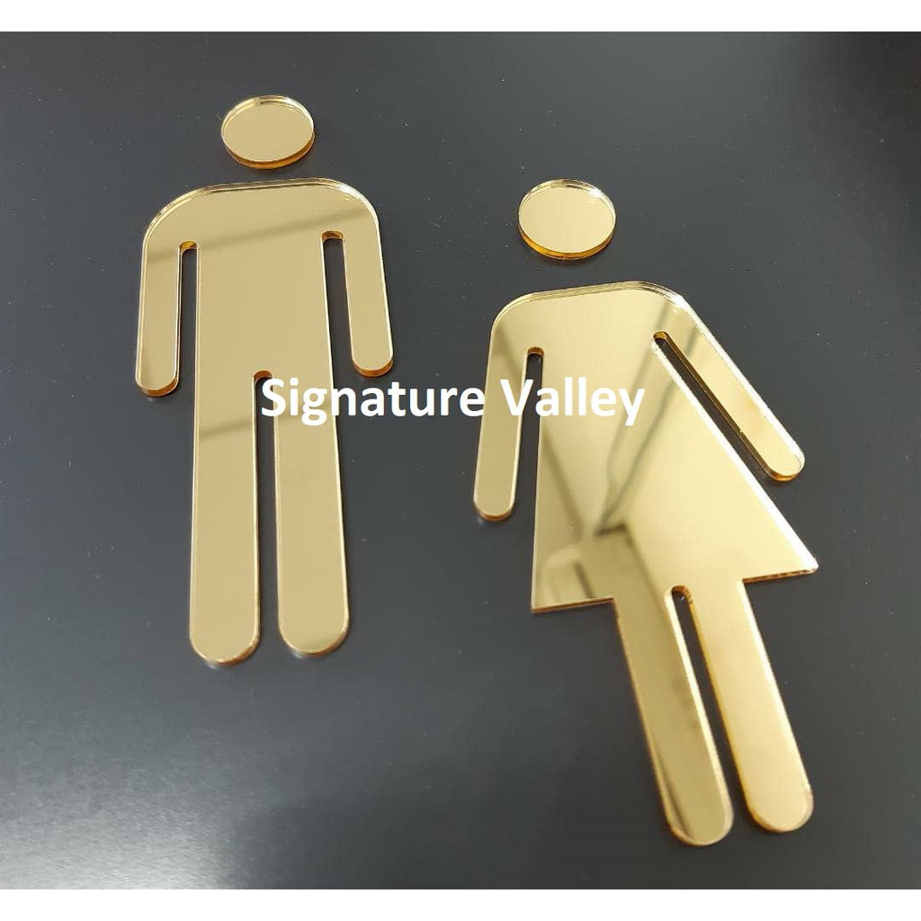toilet sign (1 set) /OKU sign acrylic Shopee Malaysia