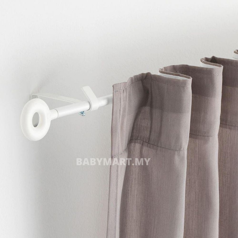 langsir sliding door*langsir blackout* IKEA IRJA Curtain Rod Set White