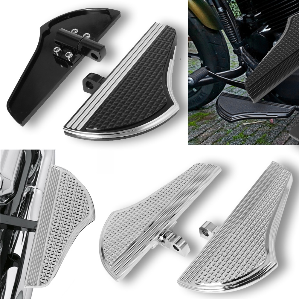 Motorcycle Passenger Defiance Floorboards Footboard Black CNC Male