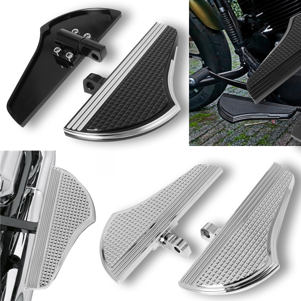 Motorcycle Passenger Defiance Floorboards Footboard Black Cnc Male 