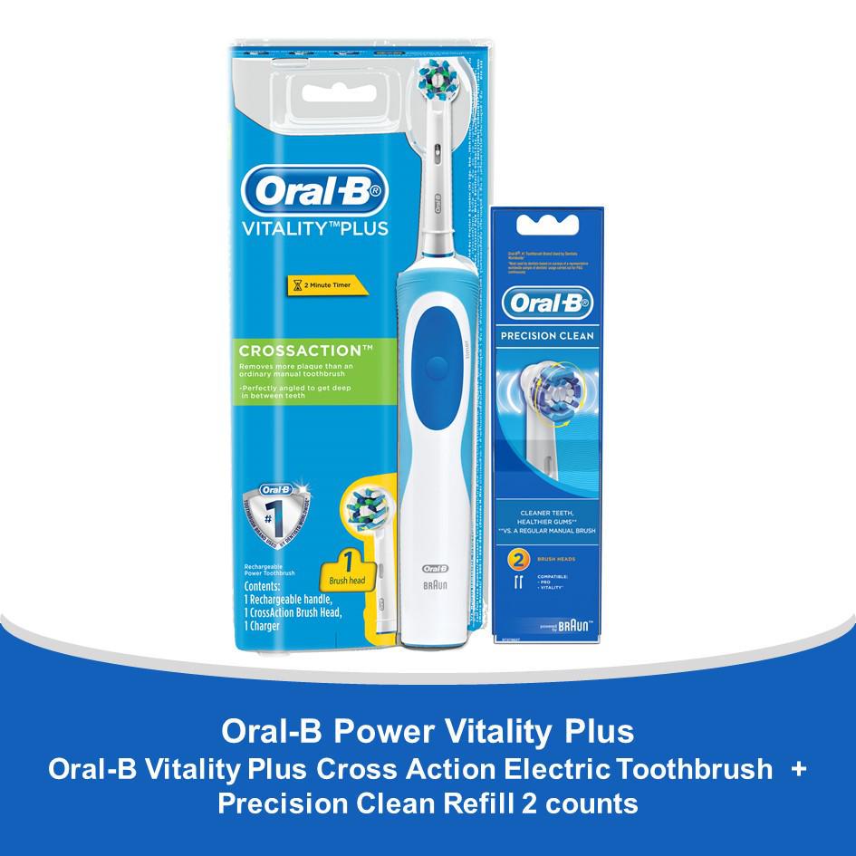 oral b vitality plus cross action review