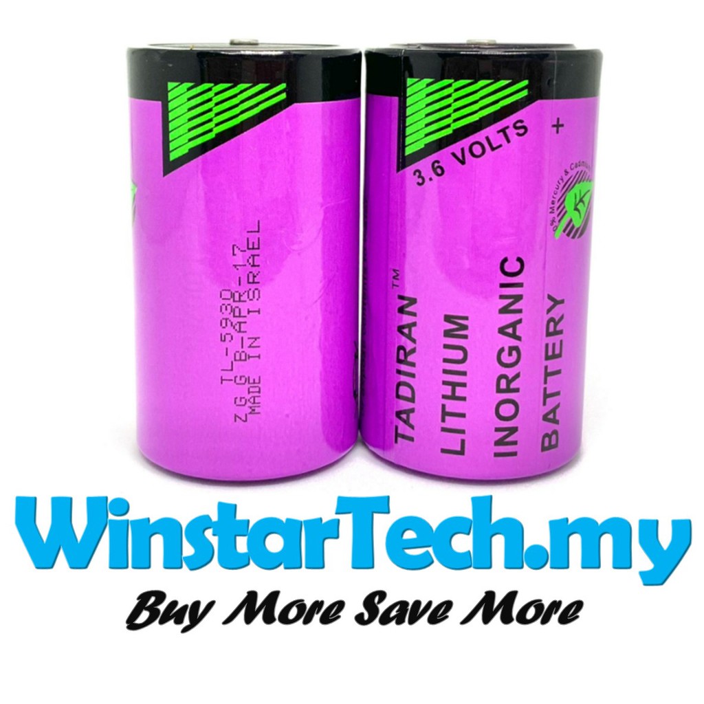 TADIRAN ISRAEL SL-2780 TL-5930 SL-780 Type-D D size 3.6V 19000mAh Lithium thionyl chloride Battery Battries 1pcs