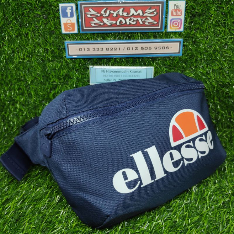 Original 💯 Dijamin Ellesse Pouch Bag Biru Beg Pinggang Sling Side Men