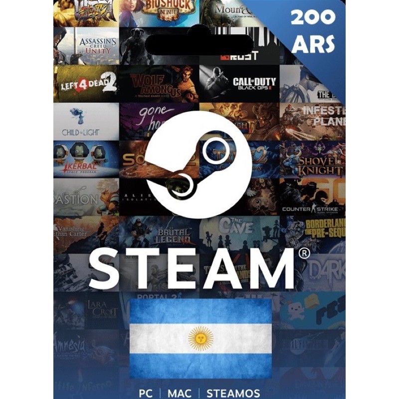 【Argentina🇦🇷】Steam Wallet Argentina Code $140 -$1130 ARS Peso | Shopee