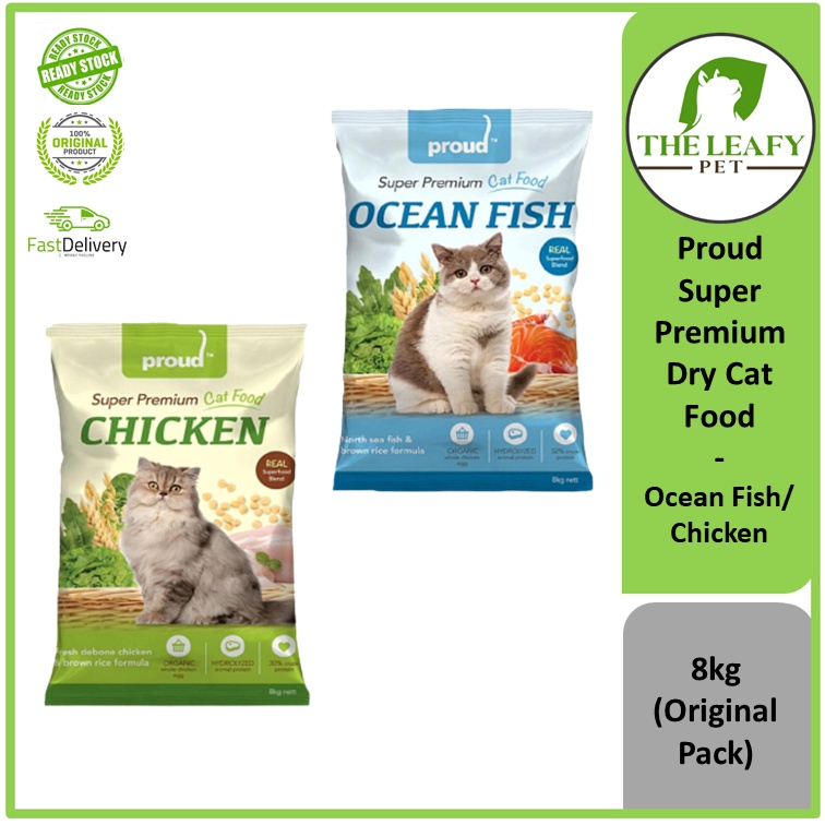 Proud Super Premium Cat Food Ocean Fish / Chicken - 8kg ( Original Pack ...