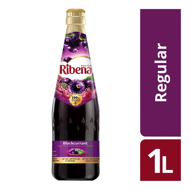 Ribena Blackcurrant Drink Regular 1L 1 litre | Shopee Malaysia