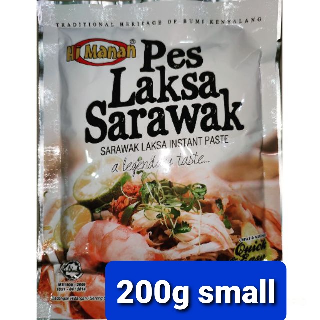 Pes Laksa Sarawak 200g Hj Manan Sarawak Laksa Instant Paste Shopee Malaysia