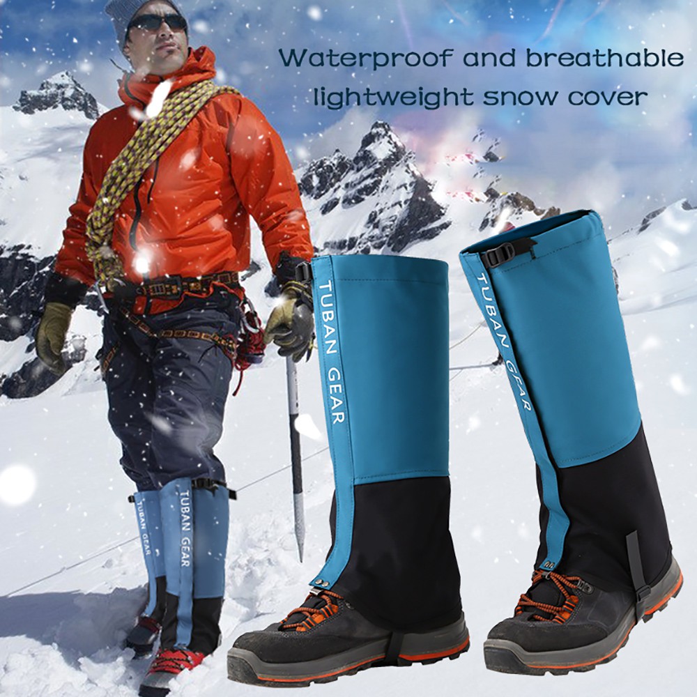 Details about / Hiking Climbing Snow Gaiters Leg Covers Boot Leggins Outdoor Waterproof