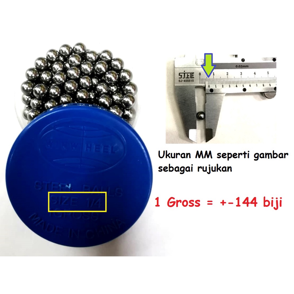 Exstok bearing ball 3/16 ,1/4 , 5/16 untuk basikal bearing ataupun kegunaan lain kacang kacang bola bola besi